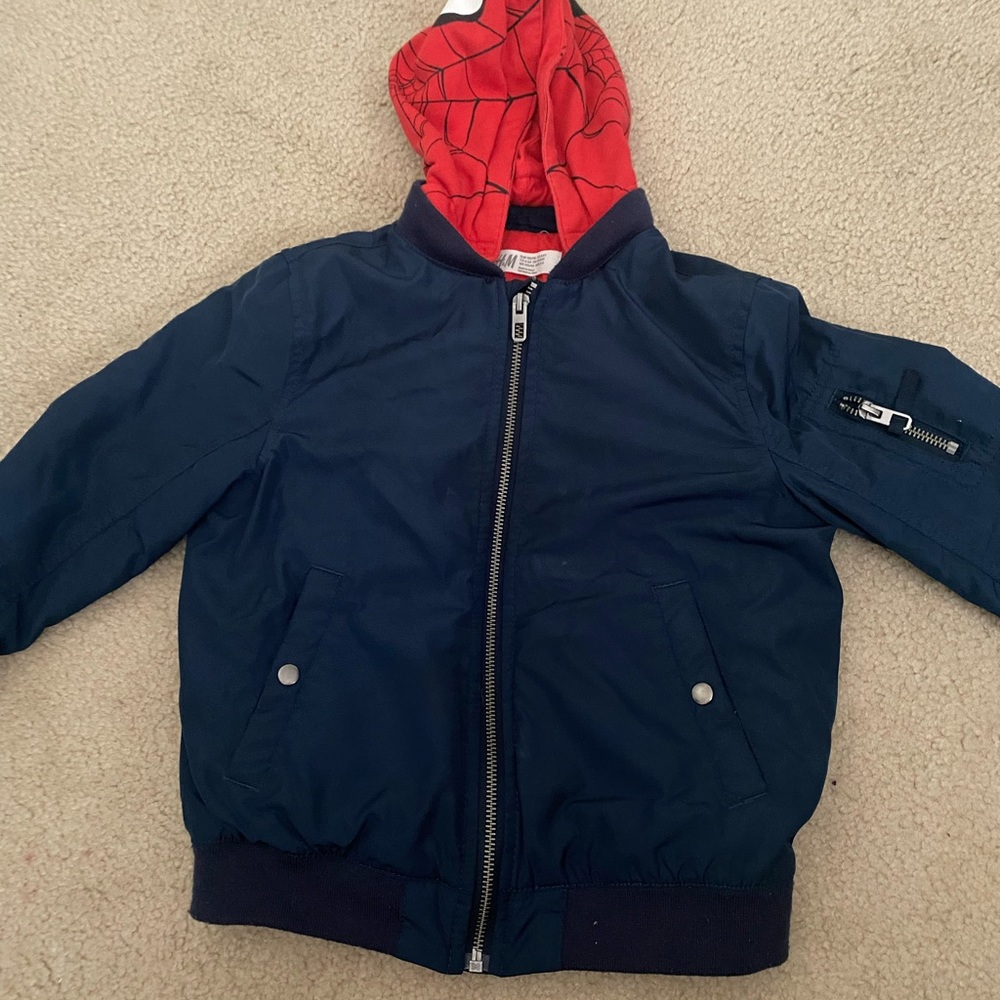 Kids Spiderman puffer jacket
